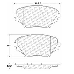 Centric C-Tek Ceramic Brake Pads for 2001-2005 RAV4 - 103.08620