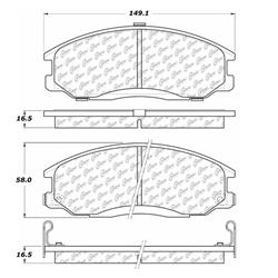 Centric C-Tek Ceramic Brake Pads 103.08640