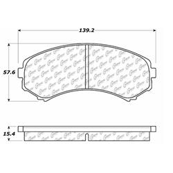 Centric C-Tek Ceramic Brake Pads 103.08670