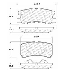 Centric C-Tek Ceramic Brake Pads 103.08680