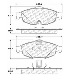 Centric C-Tek Ceramic Brake Pads for 2001-2006 SEBRING, STRATUS - 103.08690
