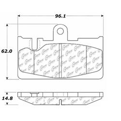 Centric C-Tek Ceramic Brake Pads for 2001-2006 LS430 - 103.08710