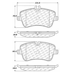 Centric C-Tek Ceramic Brake Pads 103.08720