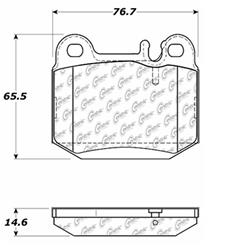 Centric C-Tek Ceramic Brake Pads 103.08740