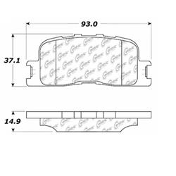Centric C-Tek Ceramic Brake Pads 103.08850