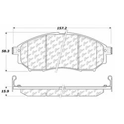 Centric C-Tek Ceramic Brake Pads 103.08880