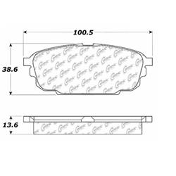 Centric C-Tek Ceramic Brake Pads for 2001-2003 PROTEGE, 2002-2003 PROTEGE5 - 103.08920