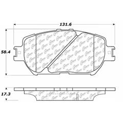 Centric C-Tek Ceramic Brake Pads for 2002-2006 CAMRY, 2006 GS300, 2009-2015 IS250 - 103.09080