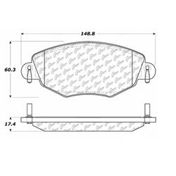 Centric C-Tek Ceramic Brake Pads for 2002-2008 X-TYPE - 103.09100