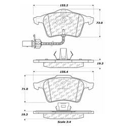 Centric C-Tek Ceramic Brake Pads 103.09151