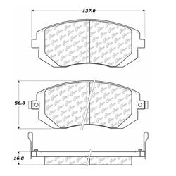 Centric C-Tek Ceramic Brake Pads 103.09290