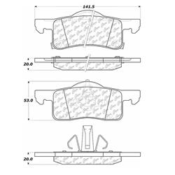 Centric C-Tek Ceramic Brake Pads for 2002-2006 EXPEDITION, NAVIGATOR - 103.09350