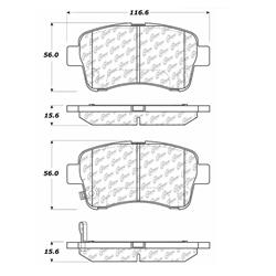 Centric C-Tek Ceramic Brake Pads for 2002-2005 AERIO - 103.09370