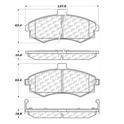 Centric C-Tek Ceramic Brake Pads for 2002-2005 ELANTRA - 103.09410