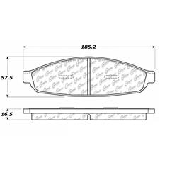 Centric C-Tek Ceramic Brake Pads for 2003-2005 AVIATOR - 103.09530