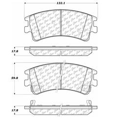 Centric C-Tek Ceramic Brake Pads for 2003-2005 6 - 103.09570