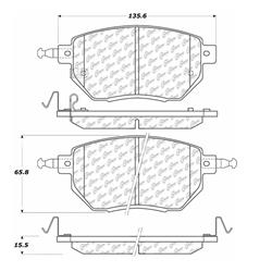 Centric C-Tek Ceramic Brake Pads 103.09690