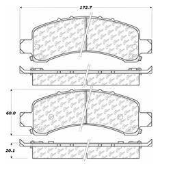 Centric C-Tek Ceramic Brake Pads 103.09740