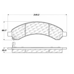 Centric C-Tek Ceramic Brake Pads for 2003-2008 EXPRESS 3500, SAVANA 3500 - 103.09890