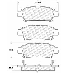 Centric C-Tek Ceramic Brake Pads for 2004-2010 SIENNA - 103.09950