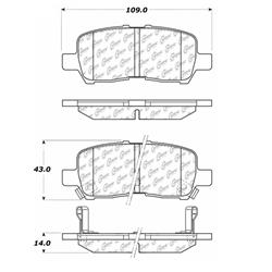 Centric C-Tek Ceramic Brake Pads 103.09990