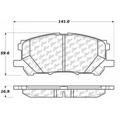 Centric C-Tek Ceramic Brake Pads 103.10050