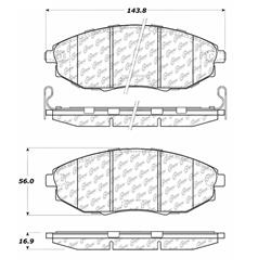 Centric C-Tek Ceramic Brake Pads for 2004-2006 VERONA - 103.10310