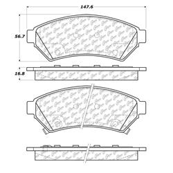 Centric C-Tek Ceramic Brake Pads 103.10750