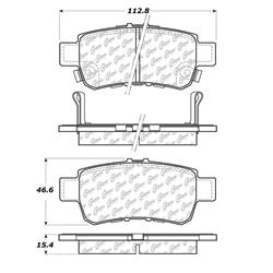 Centric C-Tek Ceramic Brake Pads for 2005-2010 ODYSSEY - 103.10880