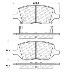 Centric C-Tek Ceramic Brake Pads 103.10930