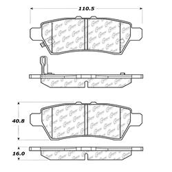 Centric C-Tek Ceramic Brake Pads for 2004-2012 PATHFINDER - 103.11010