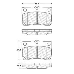 Centric C-Tek Ceramic Brake Pads 103.11130