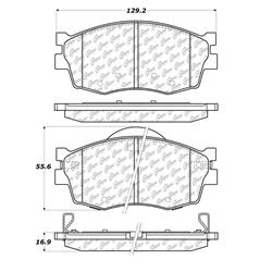 Centric C-Tek Ceramic Brake Pads for 2006-2011 ACCENT, RIO, RIO5 - 103.11560