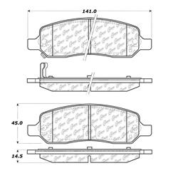Centric C-Tek Ceramic Brake Pads for 2006-2011 DTS, LUCERNE - 103.11720