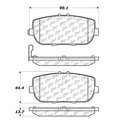 Centric C-Tek Ceramic Brake Pads for 2017-2020 124 SPIDER, 2006-2020 MX-5 MIATA - 103.11800
