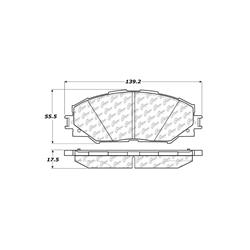 Centric C-Tek Ceramic Brake Pads 103.12100