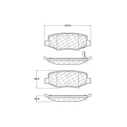Centric C-Tek Ceramic Brake Pads 103.12740