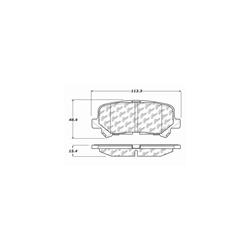 Centric C-Tek Ceramic Brake Pads 103.12810