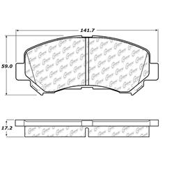 Centric C-Tek Ceramic Brake Pads 103.13380