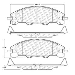 Centric C-Tek Ceramic Brake Pads for 2008-2011 FOCUS - 103.13390