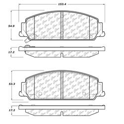 Centric C-Tek Ceramic Brake Pads for 2008-2009 G8 - 103.13510