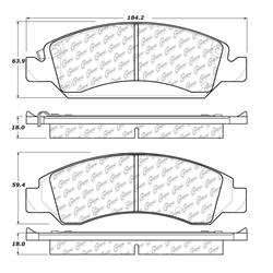Centric C-Tek Ceramic Brake Pads 103.13630