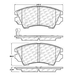 Centric C-Tek Ceramic Brake Pads 103.14040