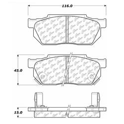 Centric Posi Quiet Ceramic Brake Pads 105.02560