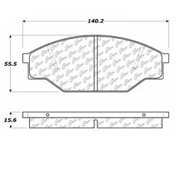 Centric Posi Quiet Ceramic Brake Pads for 1985-1993 PICKUP - 105.03030