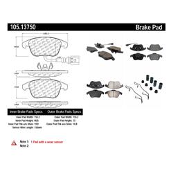 Centric Posi Quiet Ceramic Brake Pads 105.13750