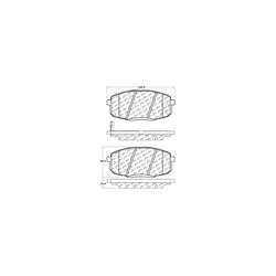 Centric Posi Quiet Ceramic Brake Pads for 2014-2016 SOUL - 105.13972