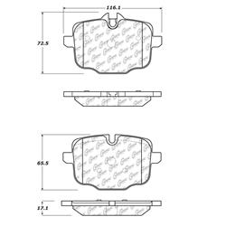 Centric Posi Quiet Ceramic Brake Pads 105.14690