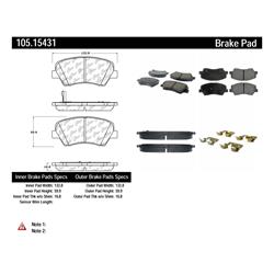 Centric Posi Quiet Ceramic Brake Pads 105.15431