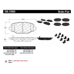 Centric Posi Quiet Extended Wear Brake Pads 106.15960